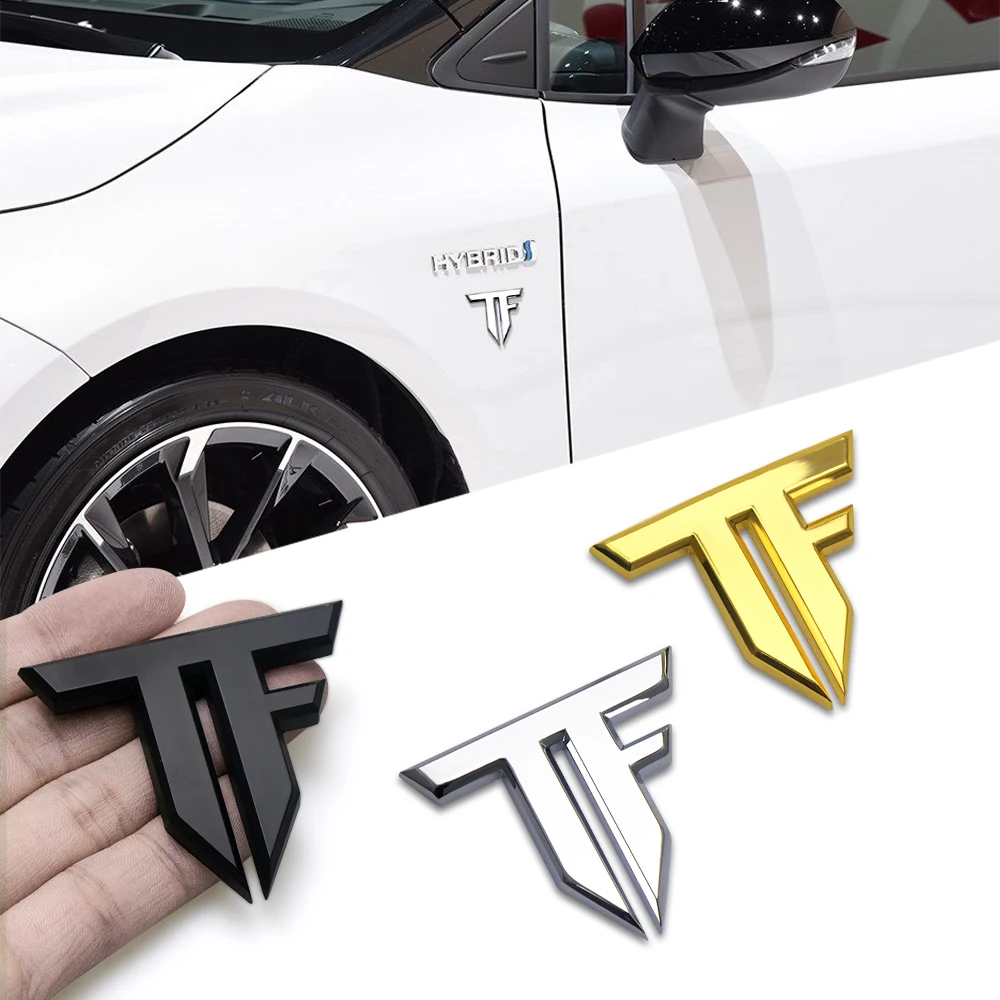 Motorcycle Gear Icon - 1pc 3D Metal TF Emblem Badge