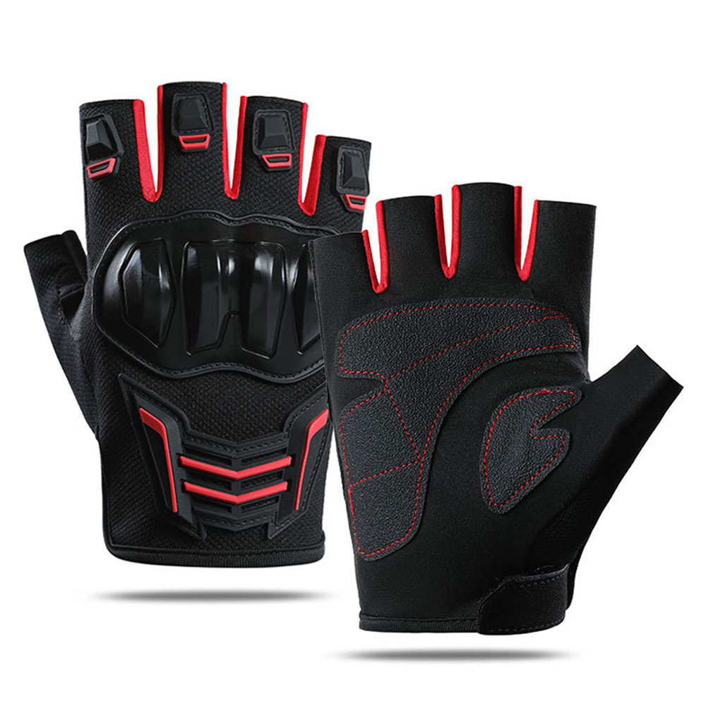 Motorcycle Gear Up - Breathable Motorcycle Gloves Summer Half Finger