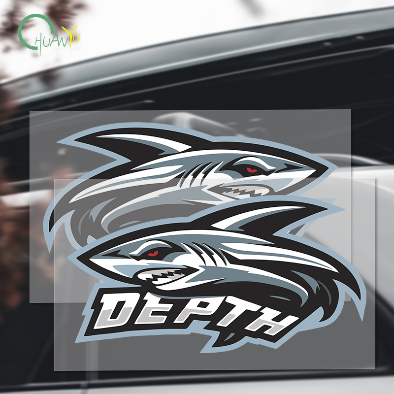 Motorcycle Gear Up - Shark sticker creative personal decoration to