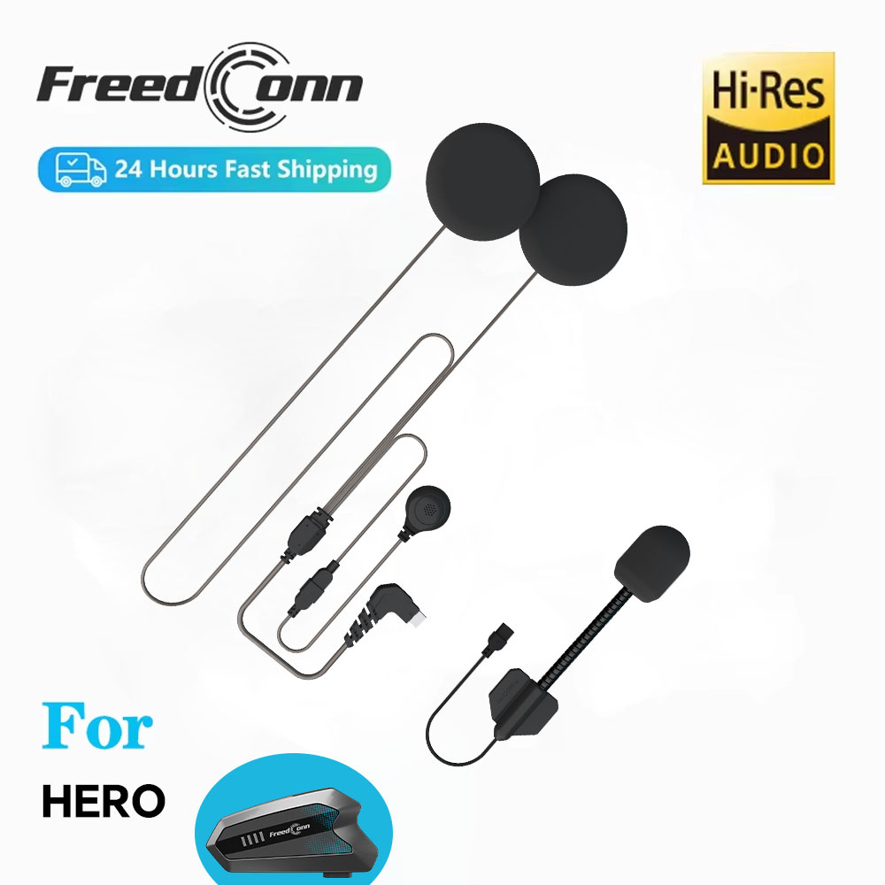Intercom Headset Helmet - Freedconn Hi RES Earphone D7HERO Bluetooth