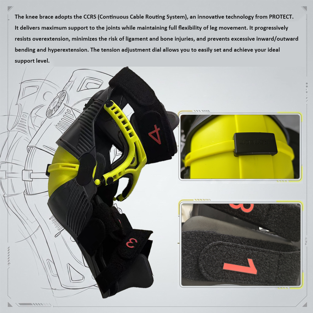 Motorcycle Gear For Sale - Adjustable Motocross Knee Guards Gel Padding