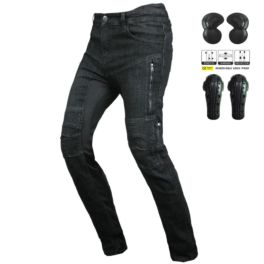 Motorcycle Gear Jeans - Motorcycle Jeans Breathable High-waisted Motorcycle Riding