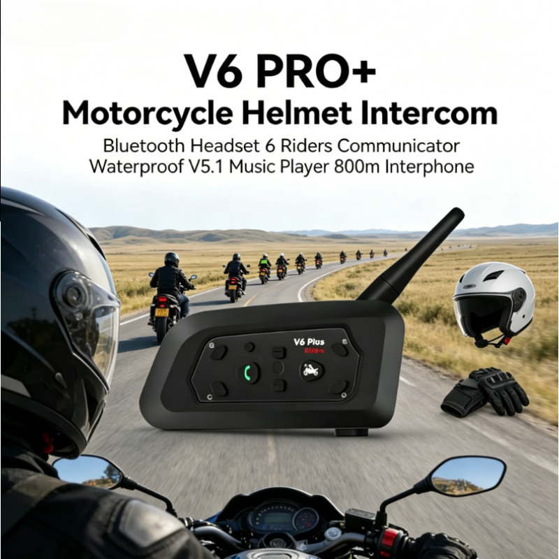 2026 NEW V6 PRO+ BT5.1 6 Rider - огляд і ціна Intercom Headset Helmet