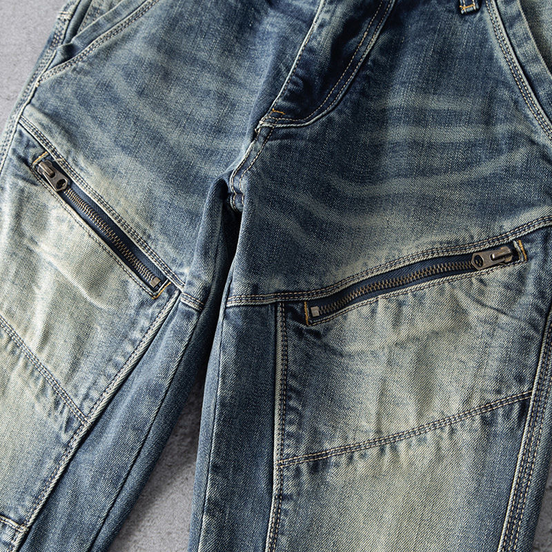 New Spring and Autumn Men's Re - огляд і ціна Motorcycle Gear Jeans