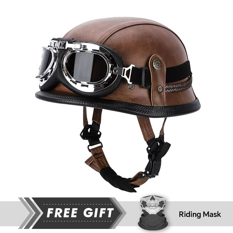 Classic Half Face Helmet Prote - огляд і ціна Motorcycle Gear Store