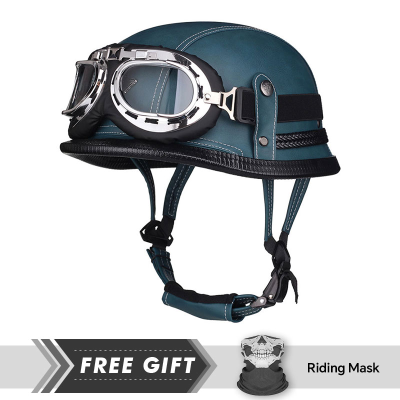 Classic Half Face Helmet Prote - огляд і ціна Motorcycle Gear Store