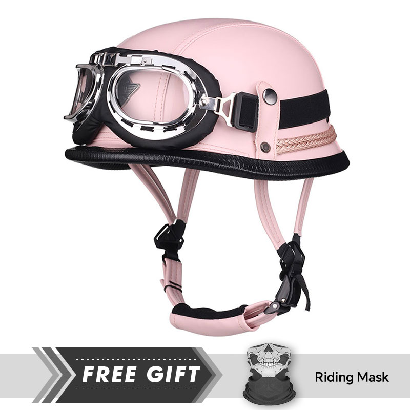 Classic Half Face Helmet Prote - огляд і ціна Motorcycle Gear Store