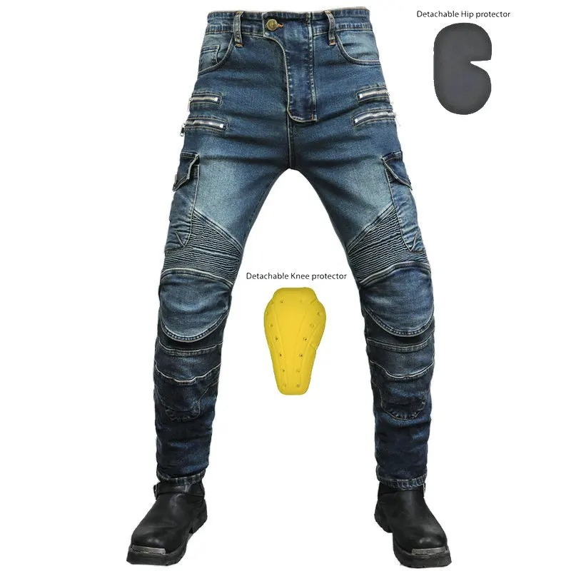 Fashion New Double Zipper Meta - огляд і ціна Motorcycle Gear Jeans