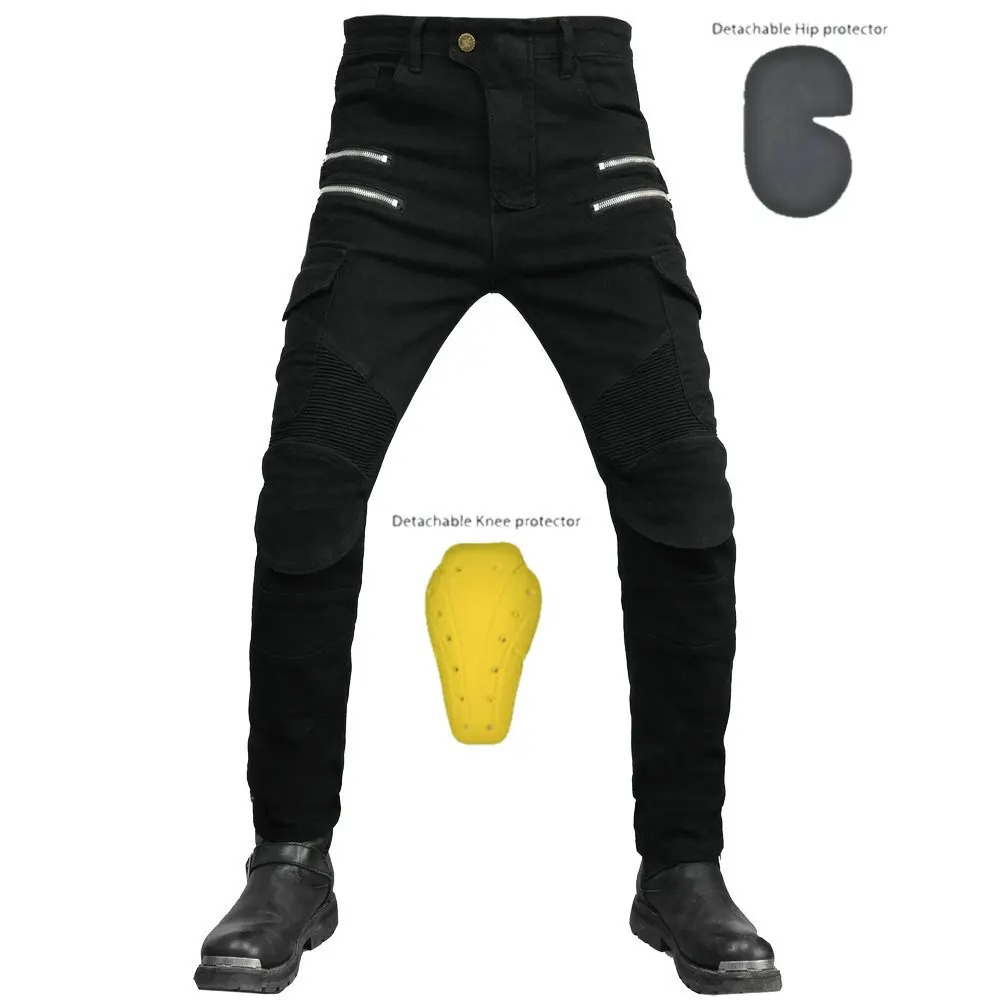 Fashion New Double Zipper Meta - огляд і ціна Motorcycle Gear Jeans