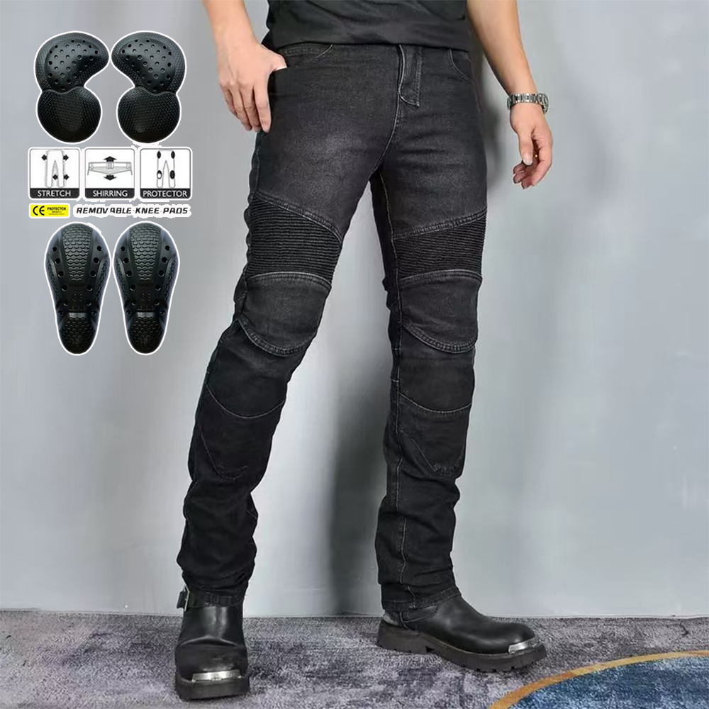 New Motocross Black Gray Pants - огляд і ціна Motorcycle Gear Jeans