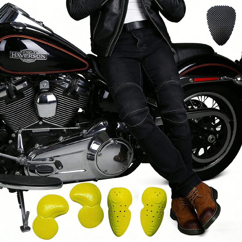Men Black Motorcycle Dirt Bike - огляд і ціна Motorcycle Gear Jeans