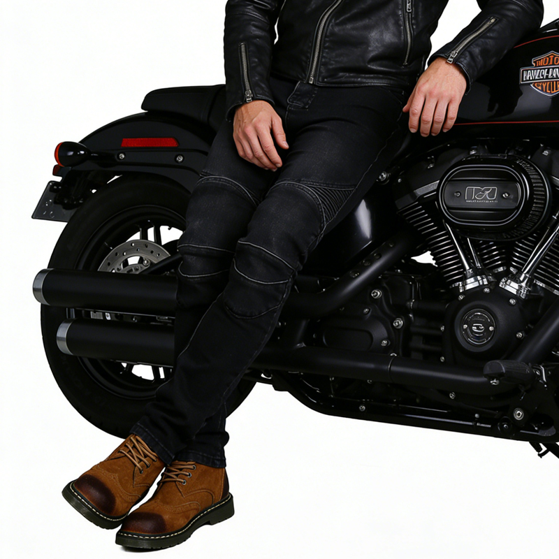 Men Black Motorcycle Dirt Bike - огляд і ціна Motorcycle Gear Jeans
