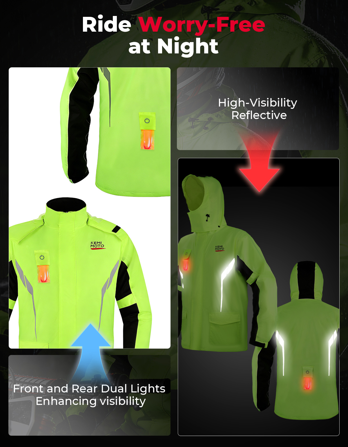 KEMIMOTO Unisex Waterproof Rai - огляд і ціна Motorcycle Gear Cycle