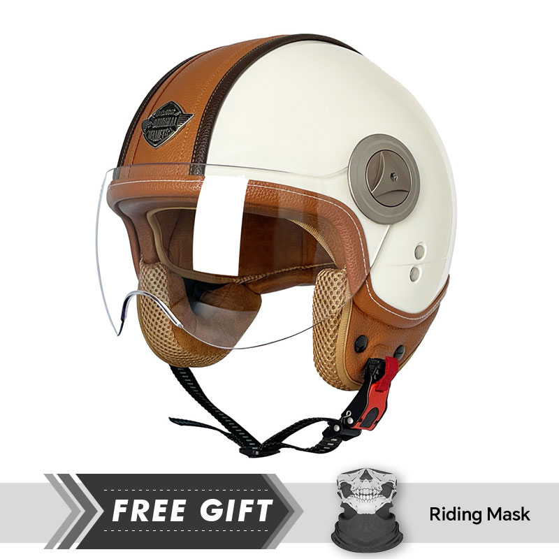 3/4 Open Face Helmet Vintage O - огляд і ціна Motorcycle Gear Store