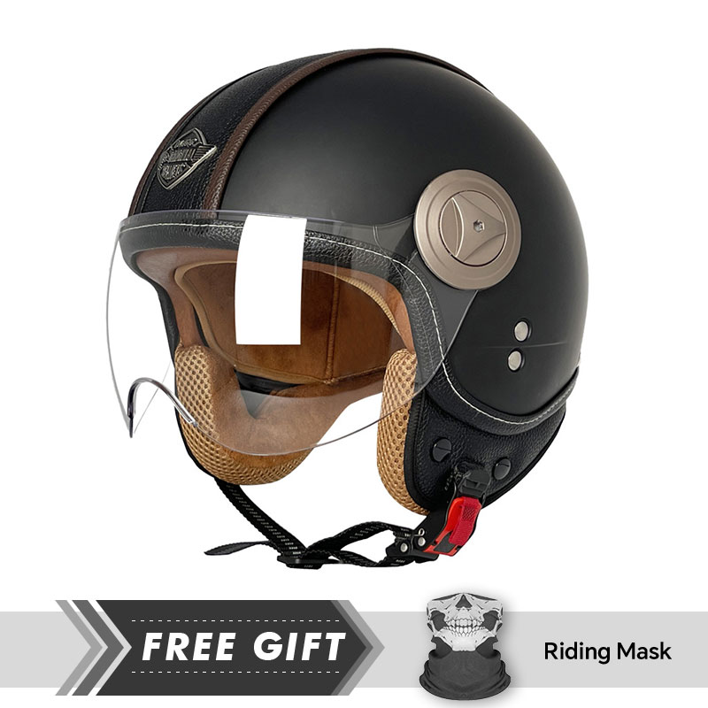 3/4 Open Face Helmet Vintage O - огляд і ціна Motorcycle Gear Store