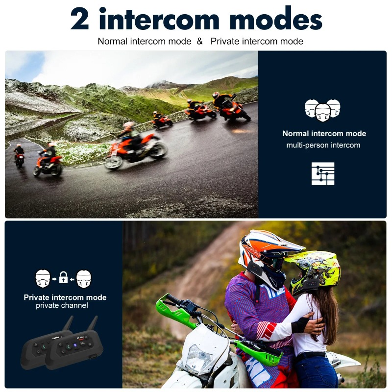 V6 PRO+ 6 Riders Waterproof Mo - огляд і ціна Intercom Headset Helmet