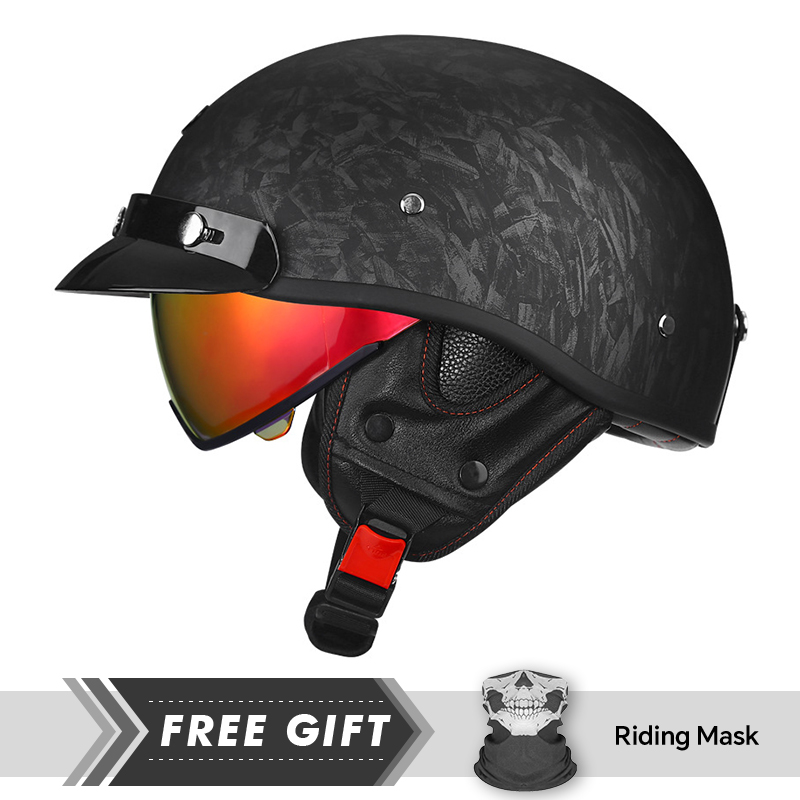 Half Motorcycle Helmet DOT ECE - огляд і ціна Motorcycle Gear Store