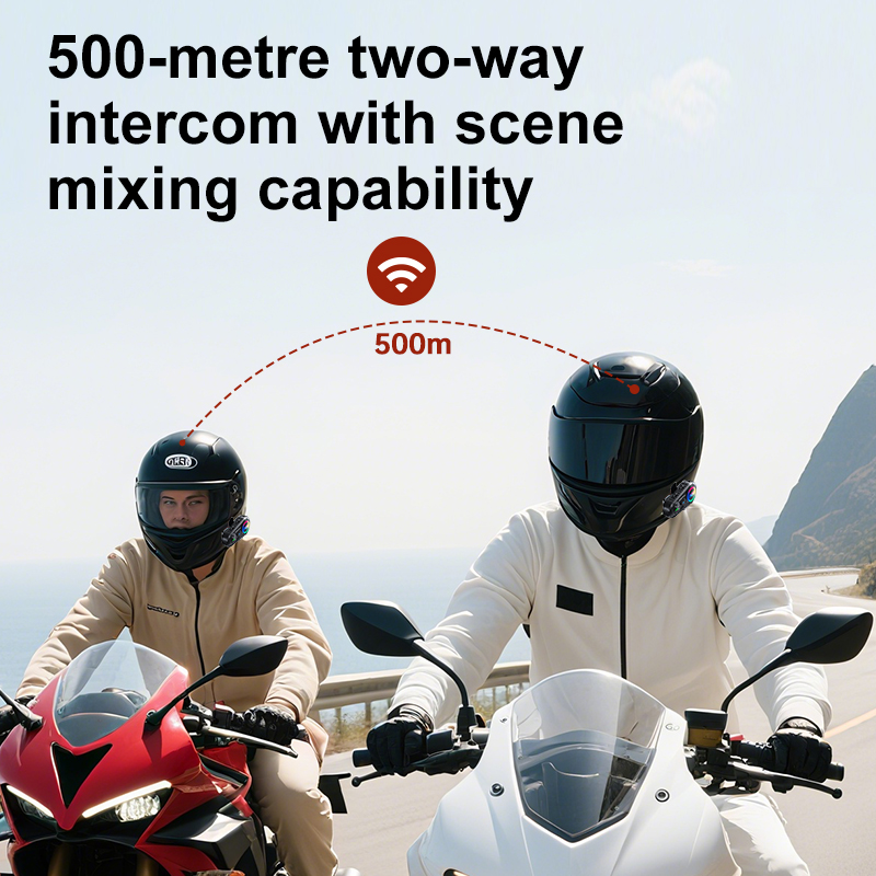 Two-Way 500m Bluetooth Interco - огляд і ціна Intercom Headset Helmet