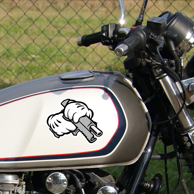 Buy Handlebar Gun And Stick-It - огляд і ціна Motorcycle Gear Icon